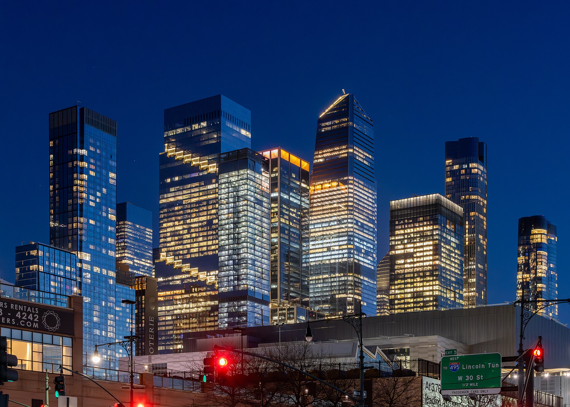 At New York City 2025 001 - Hudson Yards skyline, New York, at night — New York City, United States