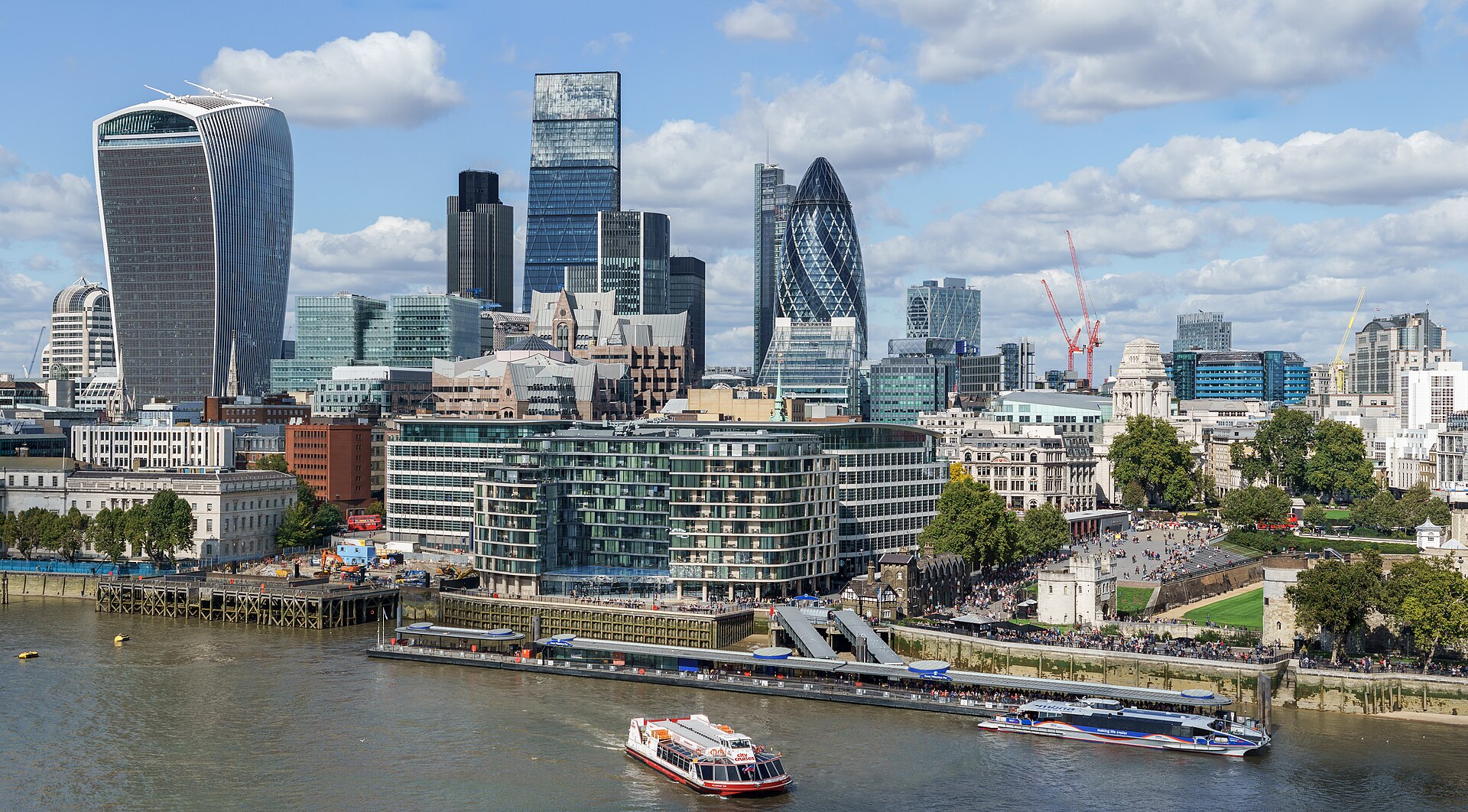City of London skyline from London City Hall - Sept 2015 - Crop Aligned — United Kingdom