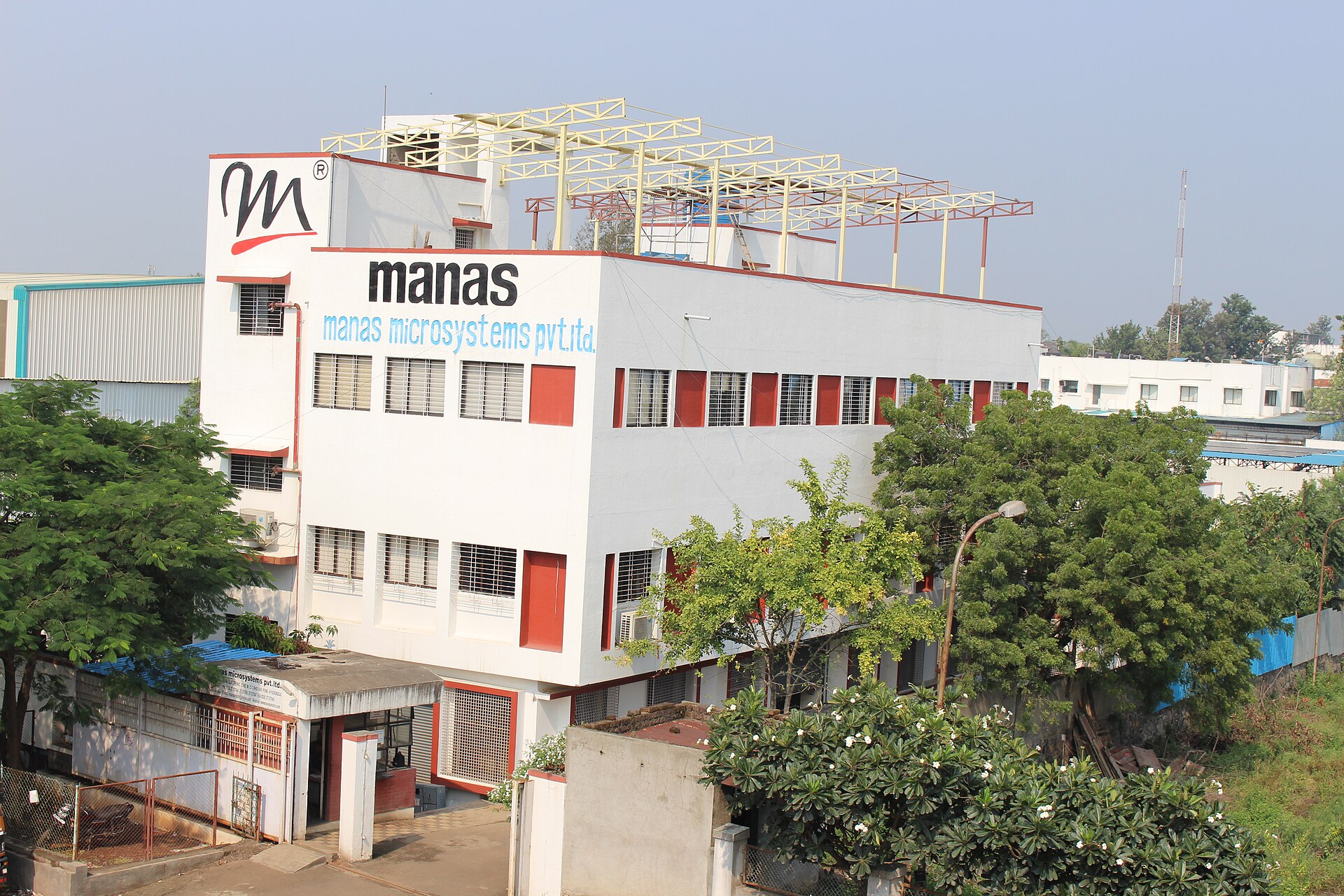 Manas microsystems Factory in Bhosari MIDC,Pune — industrial site in Pune industrial region, India